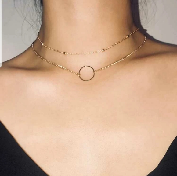 Nikkiwallflower Jewelry - *Veronica* Layered Gold necklace